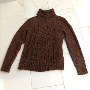 Brown knit maternity sweater medium